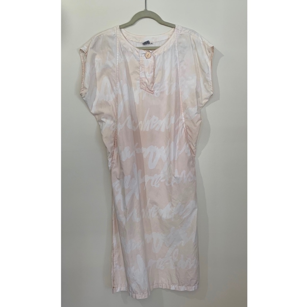 Coverup pale pink 80s dress lightweight sun dress